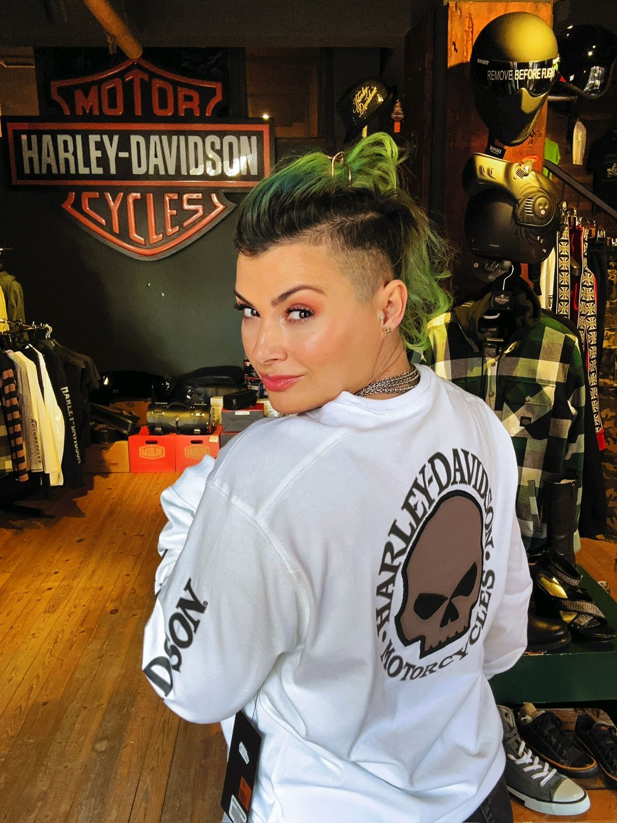 willie g skull long sleeves shirt white bluze harley-davidson e bardhe oferte okazion durres tirane troy motor gift idea ide dhurate oferte okazion bluze veshje motorri