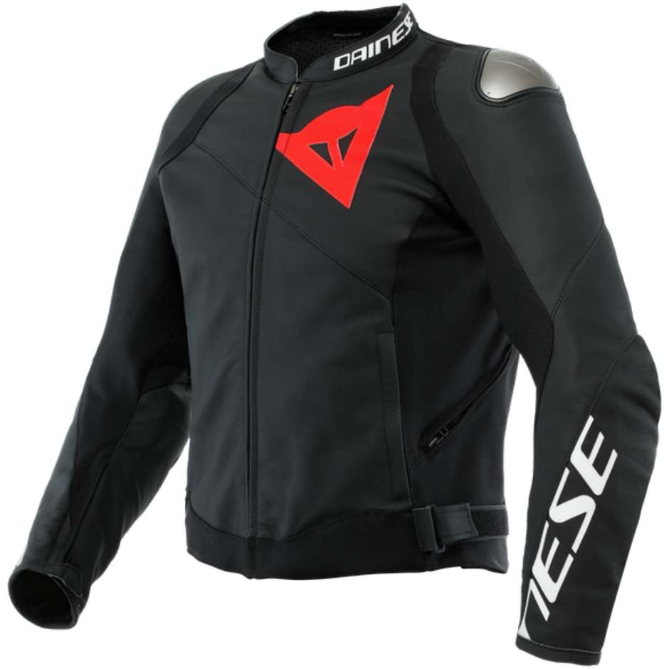 Dainese leather lekure sportiva mbrojtese e zeze bmw naked suzuki yamaha kawasaki honda ducati troy motor albania oferte okazion