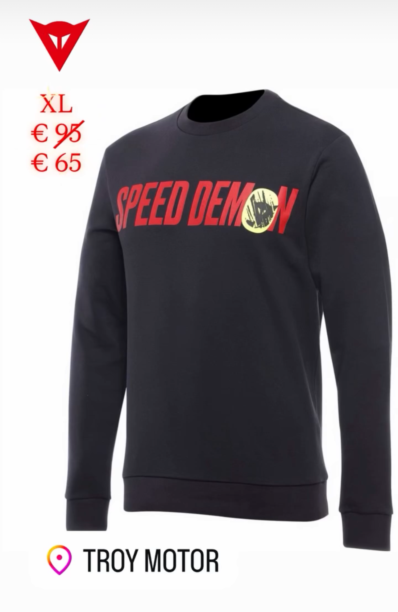 Dainese sweater knee down speed demon bluze tshirt mbrojtese oferte okazion troy motor albania durres tirane kosove bmw gs triumph ducati yamaha honda suzuki